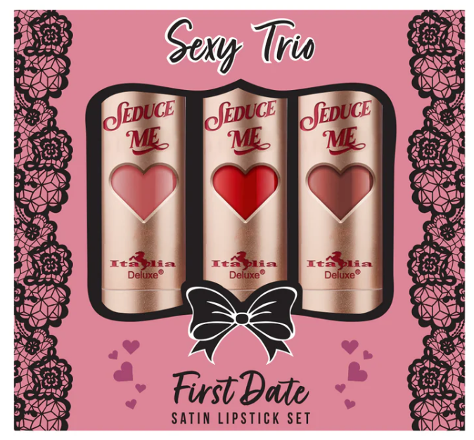 Sexy Trio Satin Lipstick Set Italia Deluxe