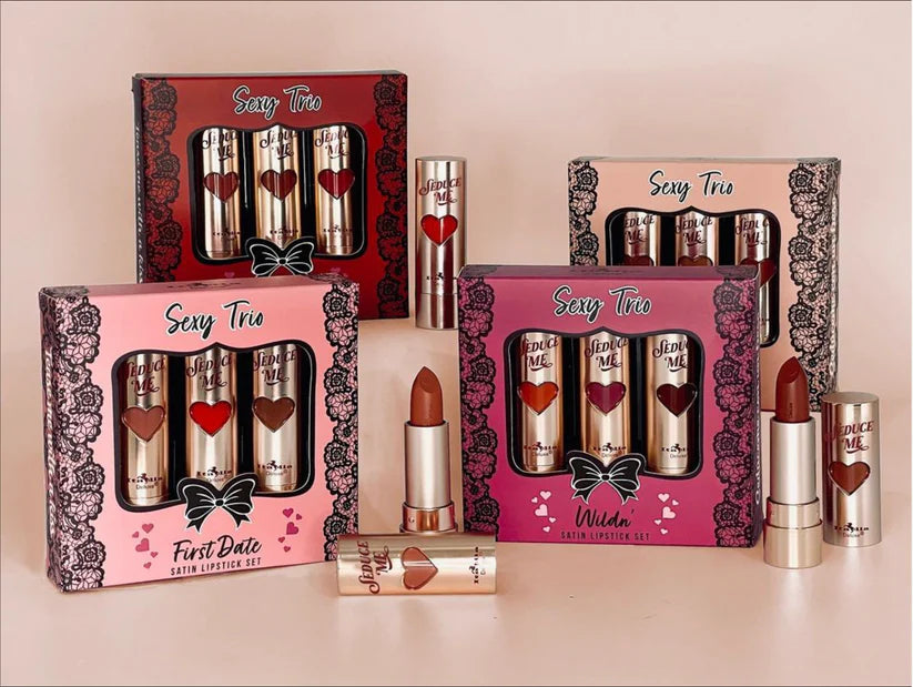 Sexy Trio Satin Lipstick Set Italia Deluxe