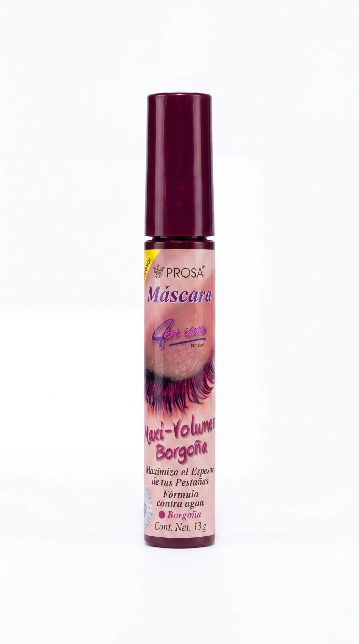 Rímel Máscara Maxi-Volumen Borgoña Prosa