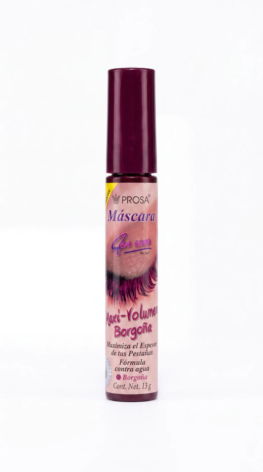 Rímel Máscara Maxi-Volumen Borgoña Prosa