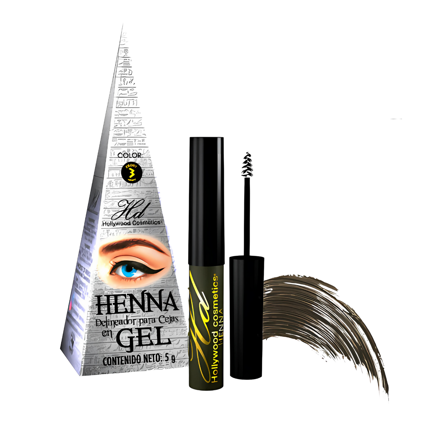 Delineador De Cejas En Gel Henna Hollywood Cosmetics