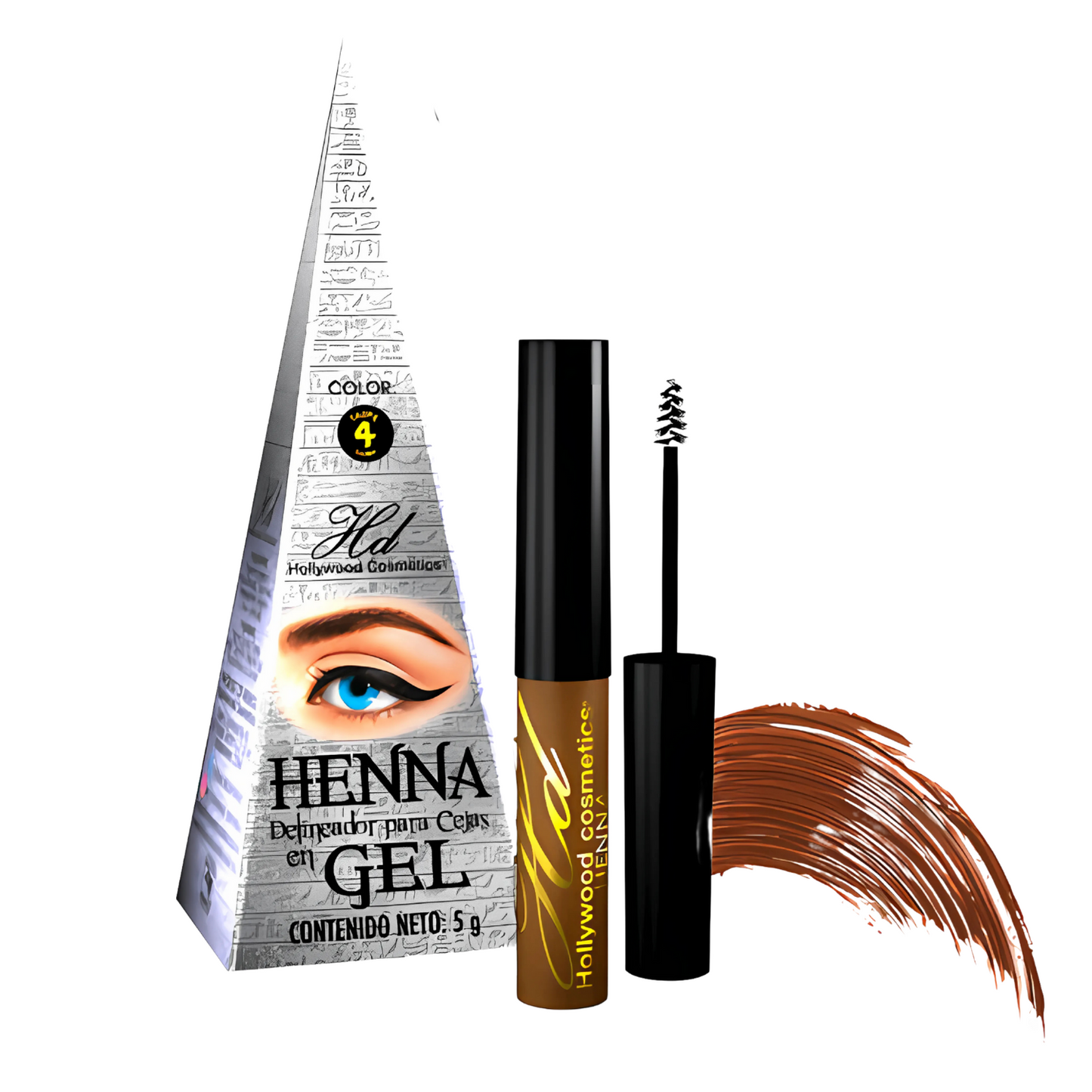 Delineador De Cejas En Gel Henna Hollywood Cosmetics
