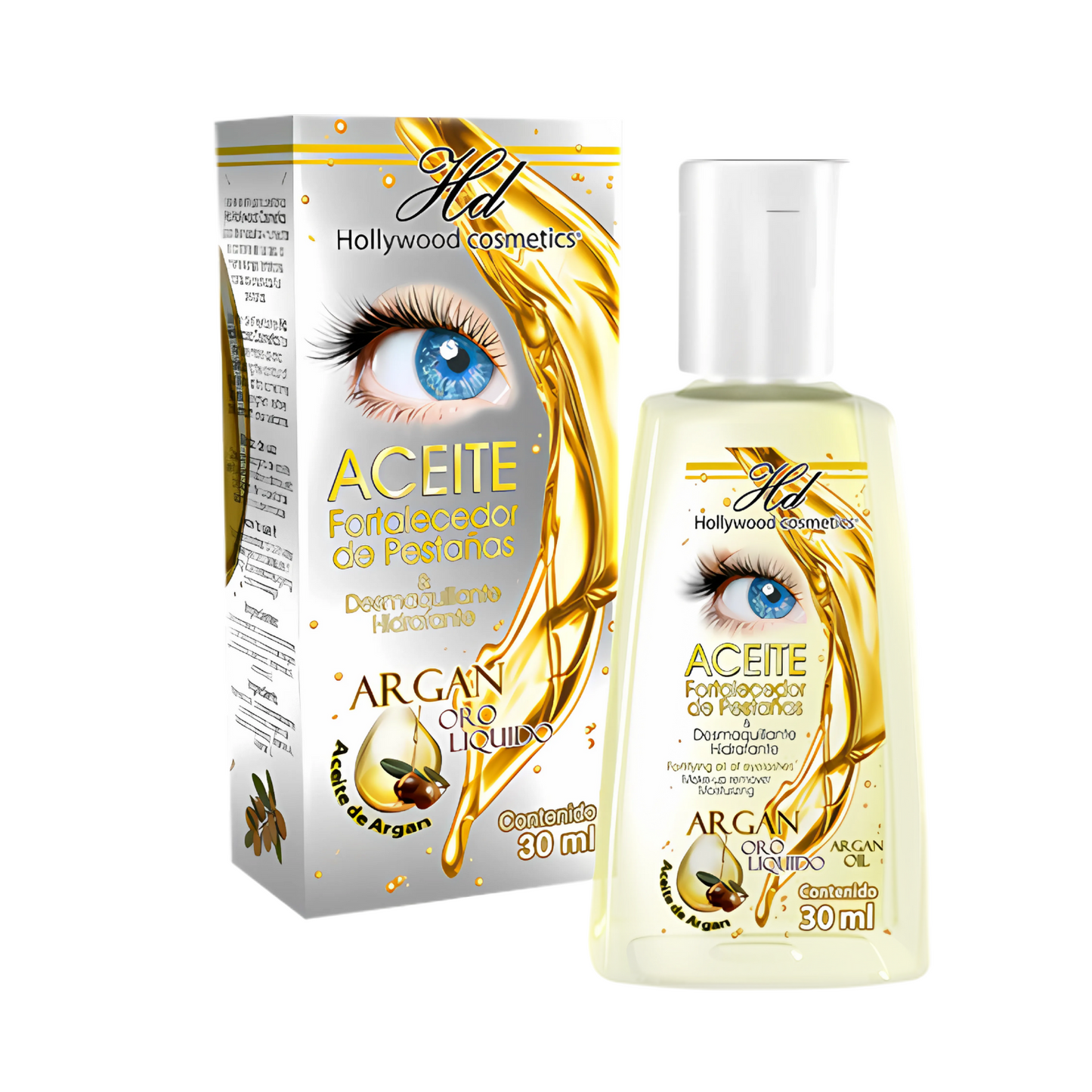 Aceite Fortalecedor/desmaquillante De Pestañas Hollywood Cosmetics