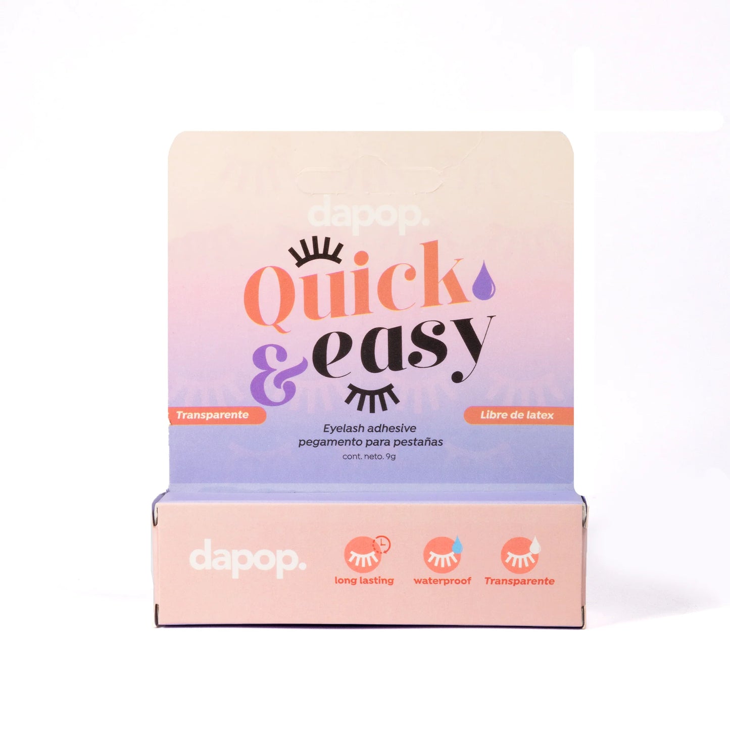 Pegamento Para Pestañas (Transparente) Quick & Easy Dapop