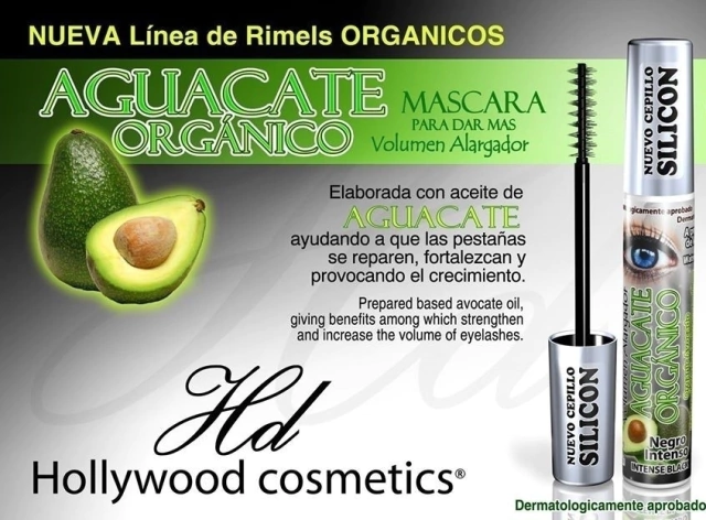 Máscara De Pestañas Aceite De Aguacate Hollywood Cosmetics