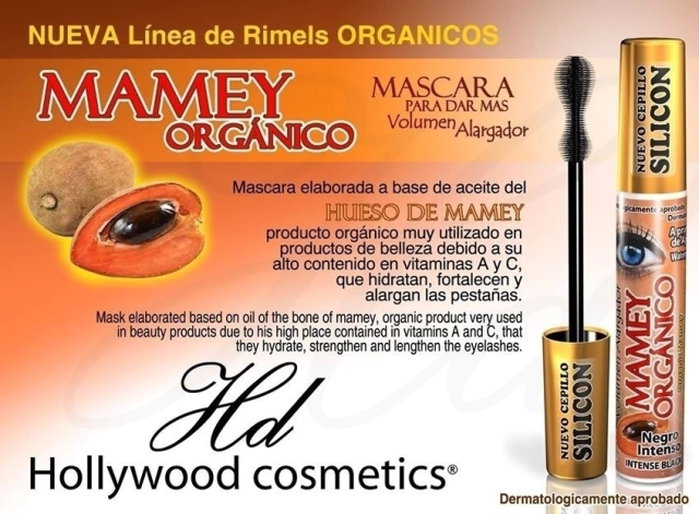 Máscara De Pestañas Aceite De Mamey Hollywood Cosmetics