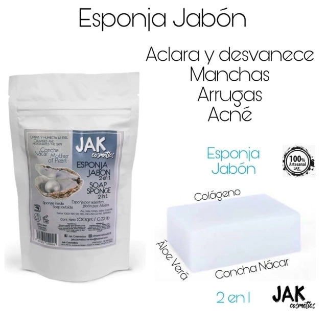 Esponja Jabón 2 En 1 JAK