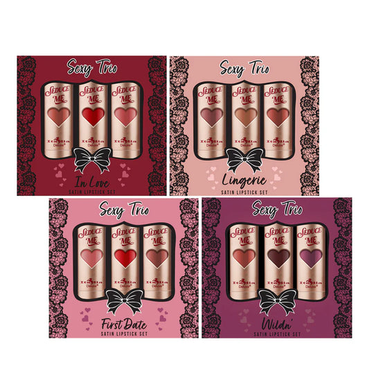 Sexy Trio Satin Lipstick Set Italia Deluxe